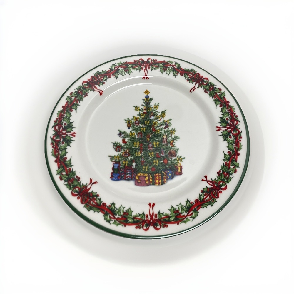 CHRISTOPHER RADKO Traditions Holiday Celebrations Dinner Plate Christmas Tree